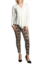 Women's Maternal America Draped Nursing Top