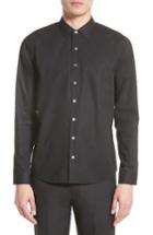 Men's Atm Anthony Thomas Melillo Cotton Dress Shirt - Black