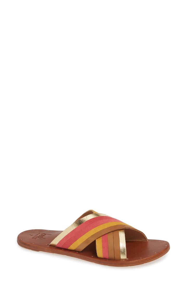 Women's Beek Palila Crisscross Slide Sandal M - Pink