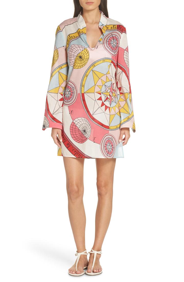 Women's Tory Burch Stephanie Beach Tunic - Pink