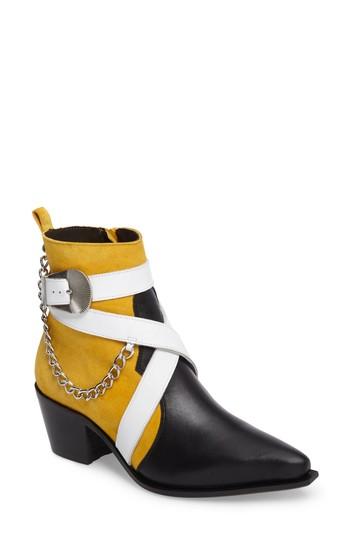 Women's Topshop Move It Western Boot .5us / 38eu - Yellow