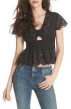 Women's Free People Truly Yours Top - Black