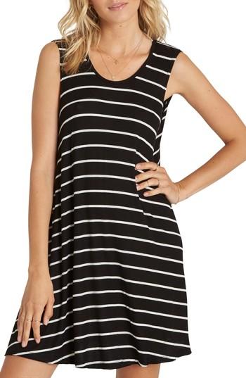 Women's Billabong Knockout Swing Dress - Black