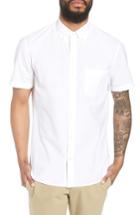 Men's Vince Slim Fit Solid Short Sleeve Sport Shirt - White