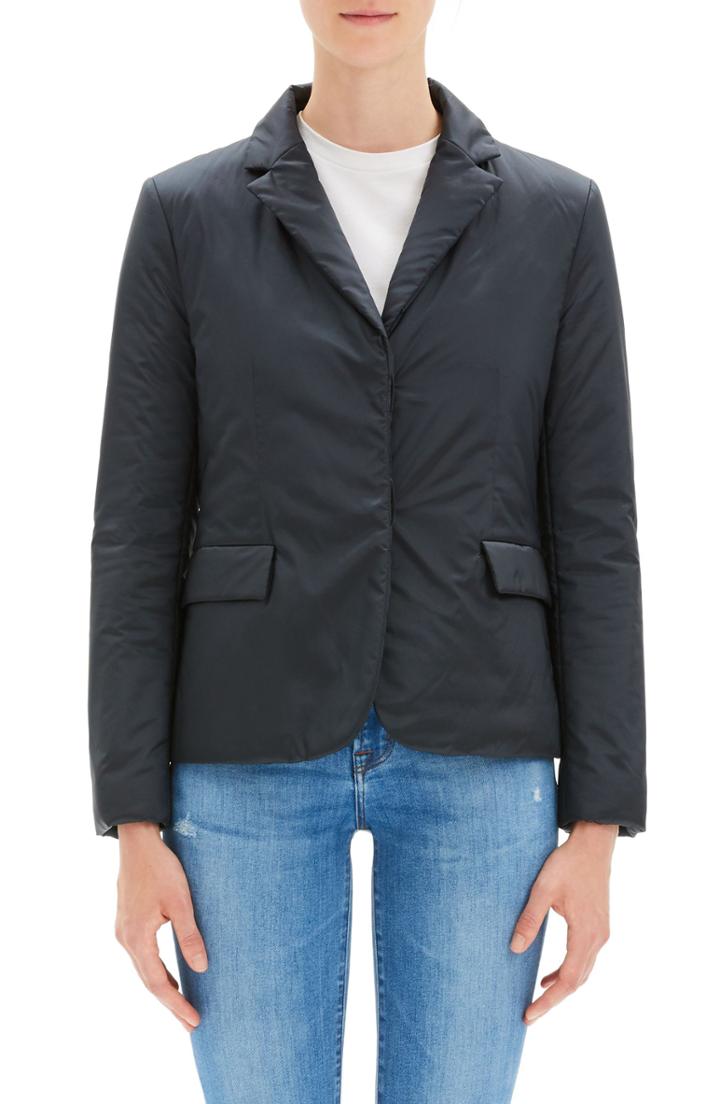 Women's Theory Puffer Down Blazer, Size - Blue