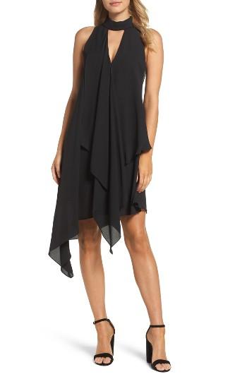 Women's Maggy London Asymmetric Hem Shift Dress