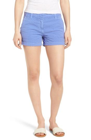 Women's Vineyard Vines Everyday Seersucker Shorts - Blue