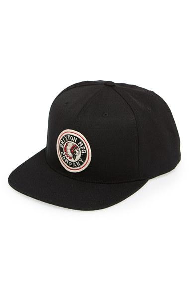 Men's Brixton 'rival' Snapback Cap - Black