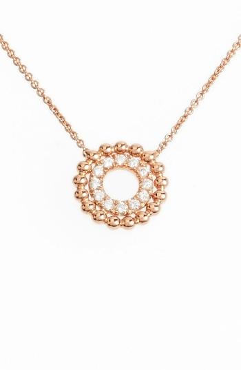 Women's Dana Rebecca Designs Poppy Rae Double Disc Diamond Pendant Necklace