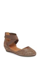 Women's Gentle Souls By Kenneth Cole 'noa' Elastic Strap D'orsay Sandal .5 M - Brown