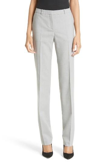 Women's Boss Tamea 1 Straight Leg Stretch Wool Trousers