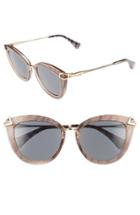 Women's Sonix Melrose 51mm Gradient Cat Eye Sunglasses - Black Solid/ Bronze Glitter