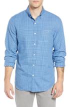 Men's Vineyard Vines Tradewinds Slim Fit Check Flannel Shirt, Size - Blue