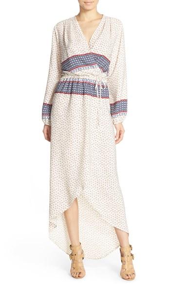 Women's Fraiche By J Print Wrap Maxi Dress