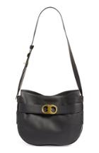 Tory Burch 'gemini' Belted Leather Hobo -
