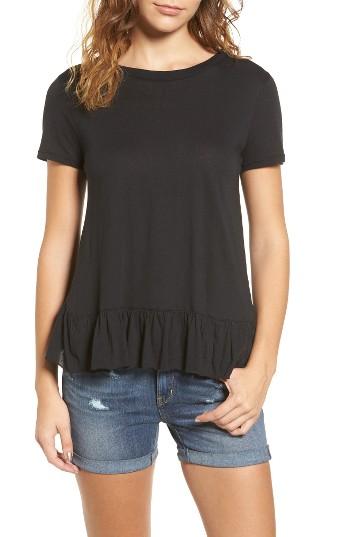 Women's Hinge Cross Back Ruffle Tee