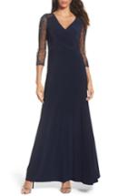 Women's Adrianna Papell Sequin Jersey Gown - Blue
