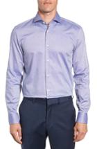 Men's Boss Jason Slim Fit Dot Dress Shirt - Blue