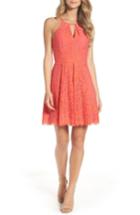 Women's Adelyn Rae Renee Lace Fit & Flare Dress - Pink