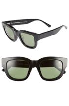 Women's Acne Studios 'frame' 46mm Sunglasses - Black / Green