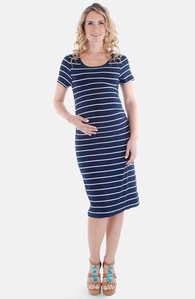 Women's Everly Grey 'camila' Stripe Maternity Dress