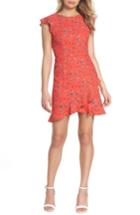 Women's 19 Cooper Flutter Sleeve Ruffle Hem Dress - Red