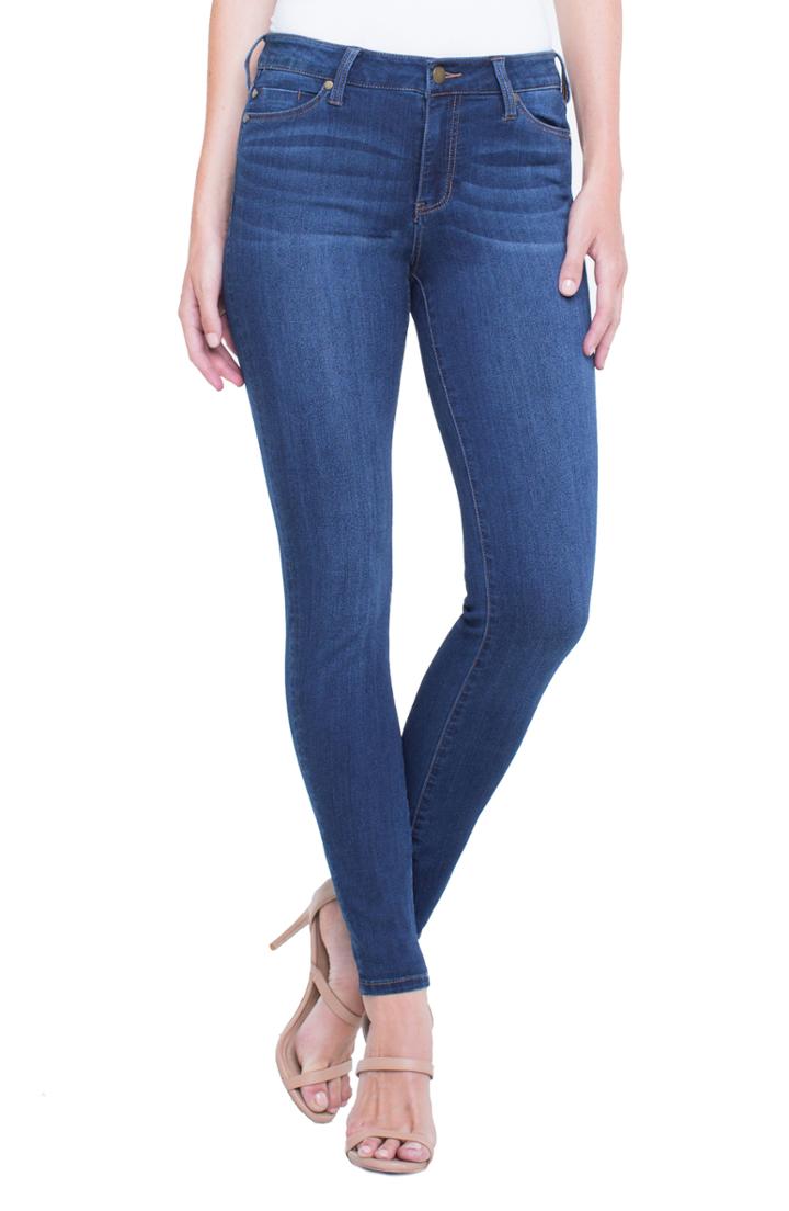 Petite Women's Liverpool Abby Skinny Jeans P - Blue