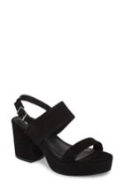 Women's Steve Madden Reba Slingback Platform Sandal .5 M - Black