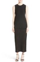 Women's Diane Von Furstenberg Tiered Knit Maxi Dress, Size - Black