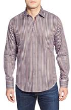 Men's Bugatchi Classic Fit Vertical Stripe Sport Shirt