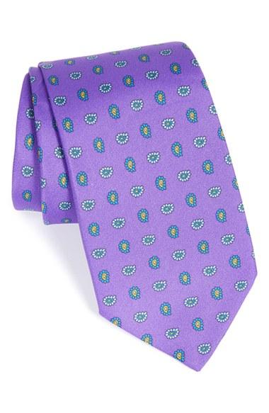 Men's Gitman Paisley Silk Tie, Size - Purple