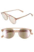 Women's D'blanc Dosed 50mm Sunglasses - Polished Quartz/ Rose Flash