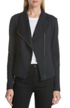 Women's Nordstrom Signature High Collar Fitted Jacket - Blue