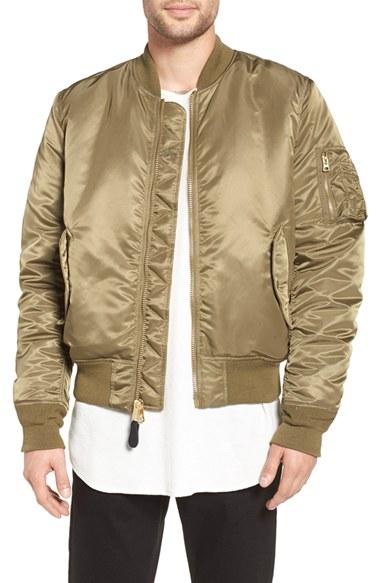 Men's Alpha Industries 'ma-1' Slim Fit Bomber Jacket - Green