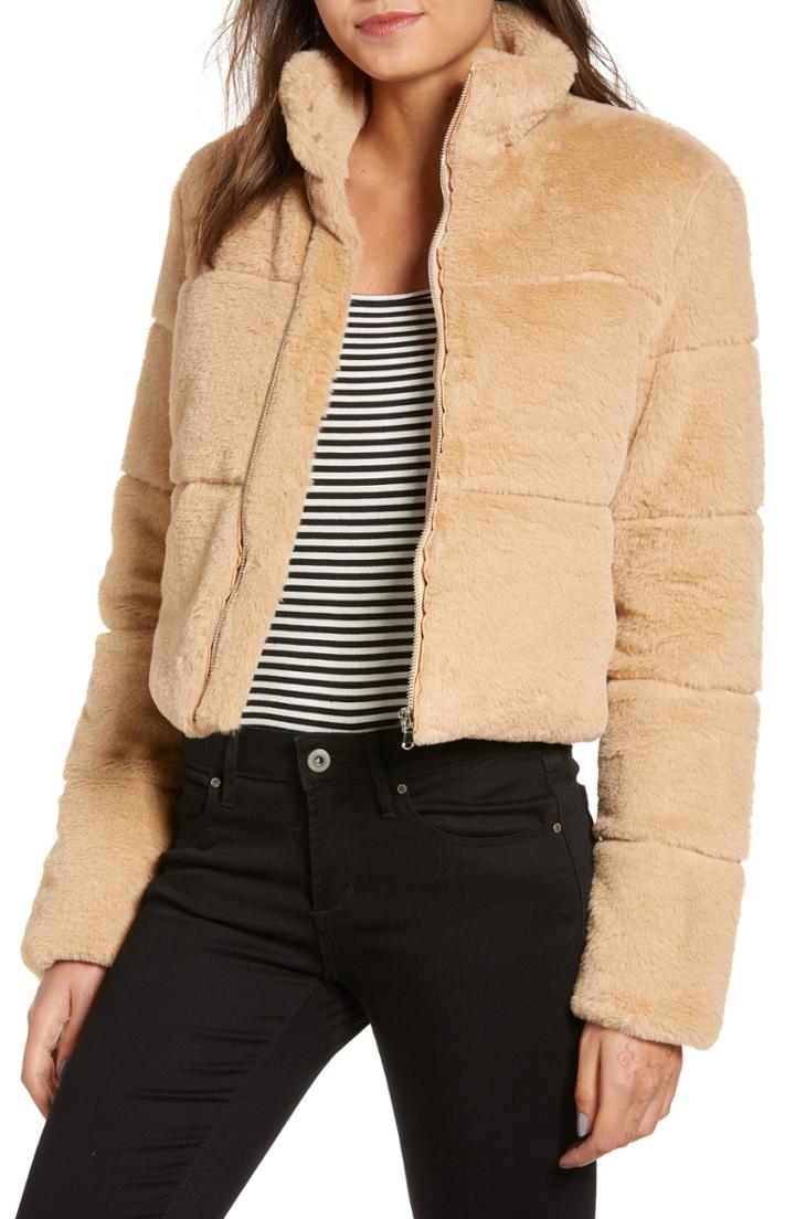 Women's Tiger Mist Bridget Faux Fur Puffer Jacket
