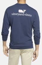 Men's Vineyard Vines Logo Pocket Long Sleeve Crewneck T-shirt