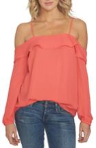 Women's 1.state Cold Shoulder Blouse, Size - Coral