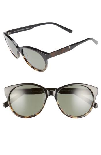 Women's Shwood Madison 54mm Polarized Sunglasses - Black/ Olive/ Elm/ G15 Polar
