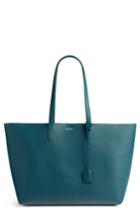 Saint Laurent 'shopping' Leather Tote - Blue/green