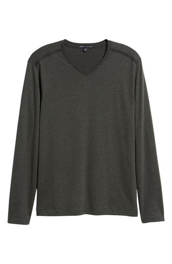Men's Robert Barakett Flatrock Regular Fit V-neck T-shirt, Size - Grey