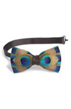 Men's Brackish & Bell Hammock Feather Bow Tie, Size - Blue