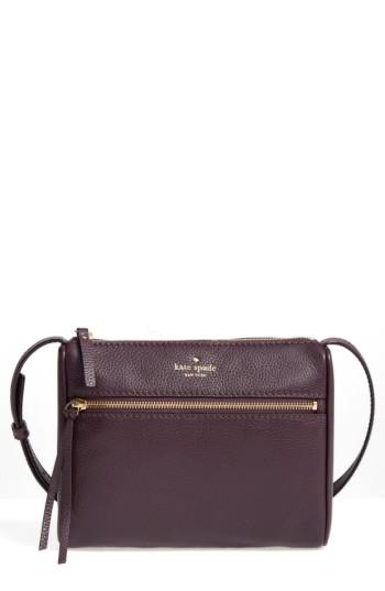 Kate Spade New York Young Lane - Cayli Leather Crossbody Bag - Burgundy