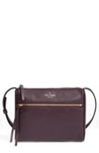Kate Spade New York Young Lane - Cayli Leather Crossbody Bag - Burgundy