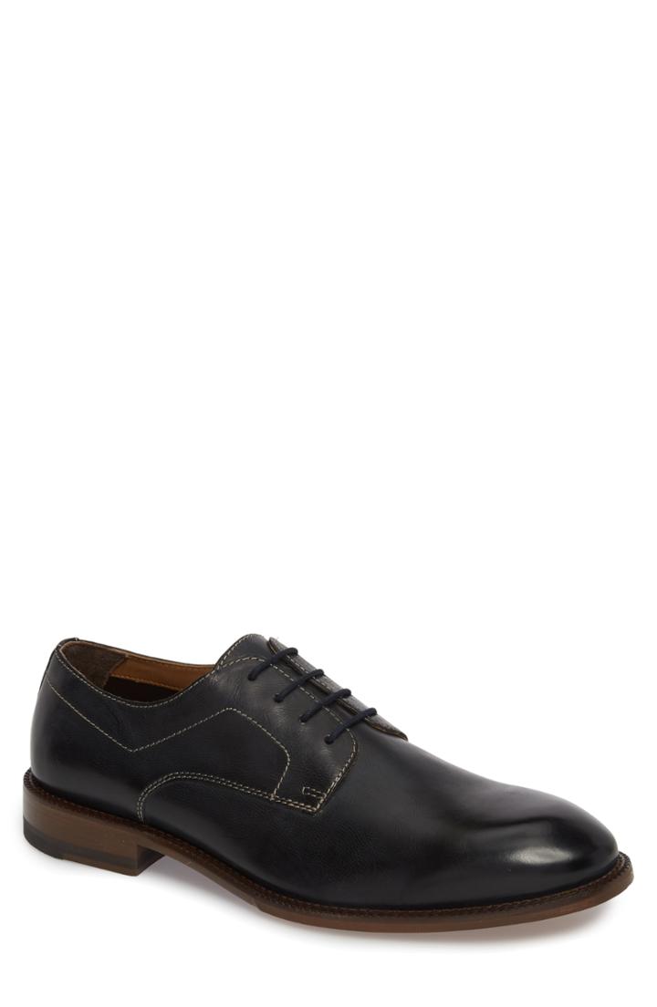 Men's J & M 1850 Jasper Plain Toe Derby .5 M - Blue