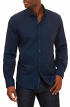 Men's Robert Graham Deven Tailored Fit Sport Shirt X-large - Blue