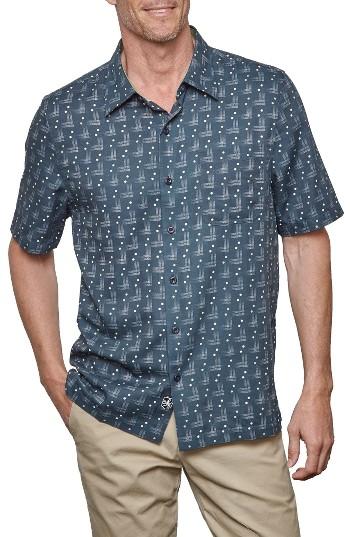 Men's Nat Nast Malecon Print Silk Blend Camp Shirt