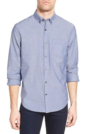 Men's Bonobos Slim Fit Chambray Sport Shirt - Blue