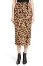 Women's Diane Von Furstenberg Tailored Midi Pencil Skirt - Brown