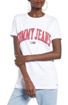 Women's Tommy Jeans Collegiate Logo Tee - White