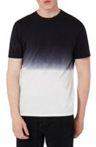 Men's Topman Fade Ombre T-shirt, Size - Blue
